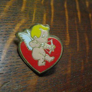 Cupid Young Boy Valentine Vintage Lapel Pin